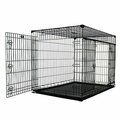 Feedingtime 54 in. Lucky Dog Double-Door Crate with Sliding Door - Extra Large, Giant FE1664262